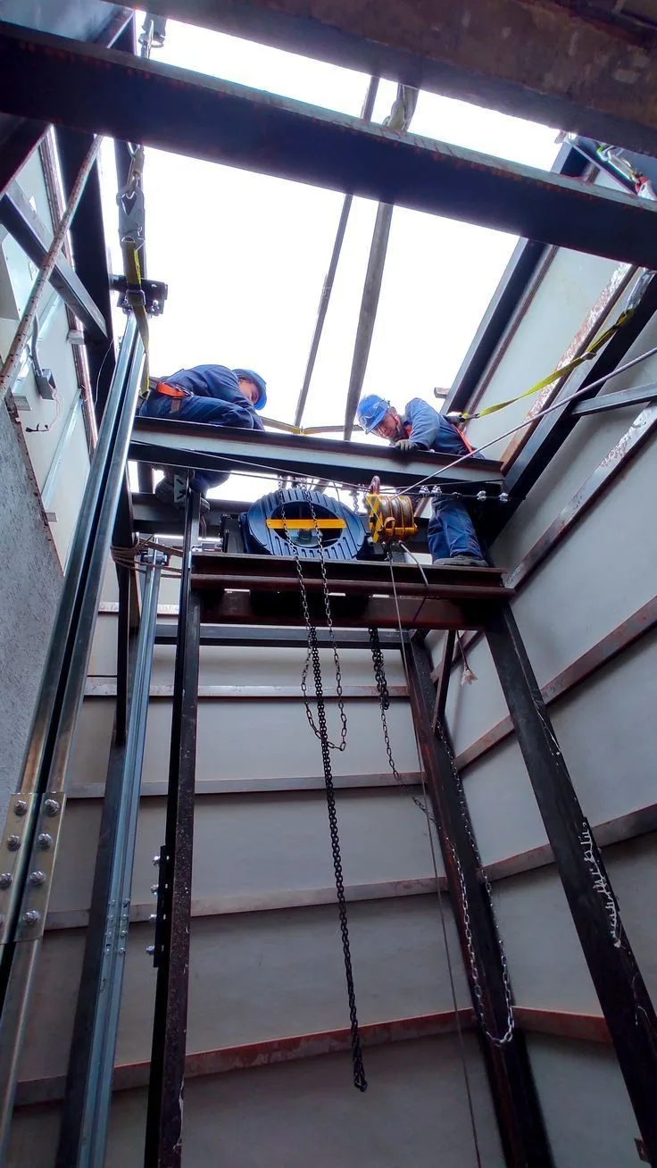VDMIL lift installation in progress